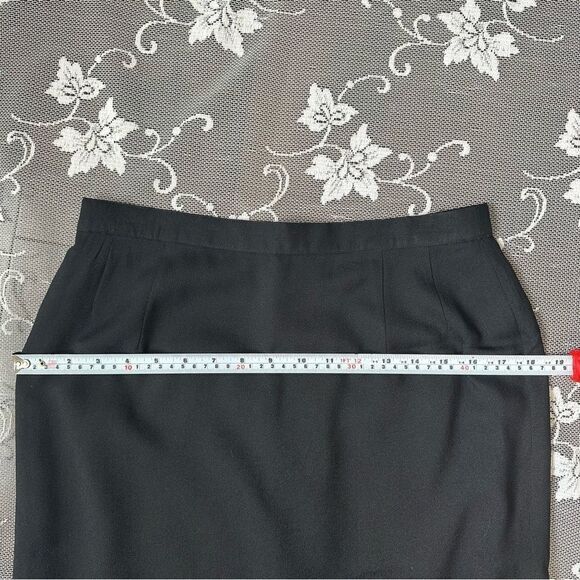 Vintage 80’s Louis Feraud Black Pencil Skirt - Picture 10 of 12